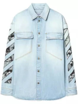 Джинсовая рубашка Fresco Off-White, синий