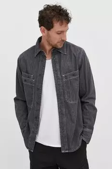 Джинсовая рубашка G-Star Raw, серый