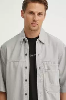 Джинсовая рубашка G-Star Raw, серый