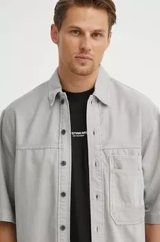 Джинсовая рубашка G-Star Raw, серый