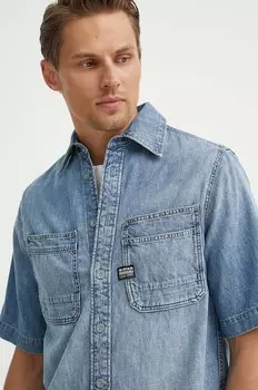 Джинсовая рубашка G-Star Raw, синий