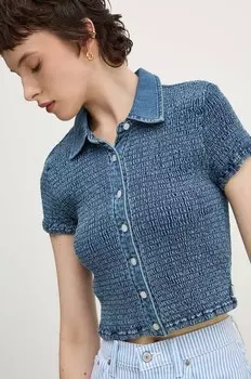 Джинсовая рубашка Guess Originals, синий
