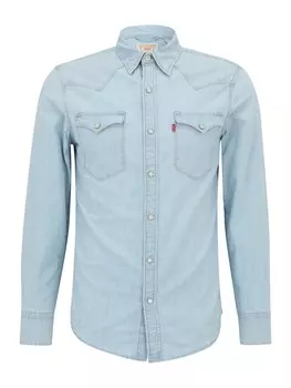 Джинсовая рубашка LEVI'S Regular fit Button Up Shirt Barstow, светло-синий