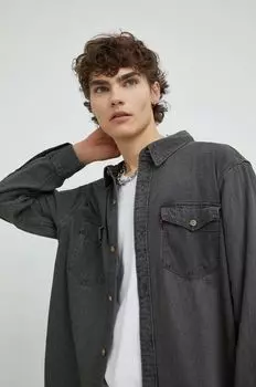 Джинсовая рубашка Леви Levi's, серый