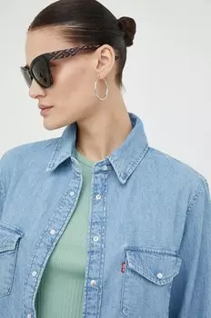 Джинсовая рубашка Леви Levi'S, синий