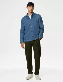 Джинсовая рубашка Marks & Spencer