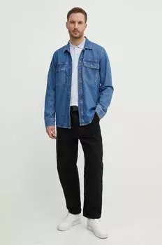 Джинсовая рубашка Pepe Jeans, синий