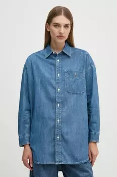 Джинсовая рубашка Polo Ralph Lauren, синий