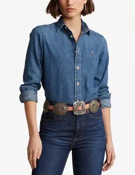 Джинсовая рубашка Ralph Lauren, синий