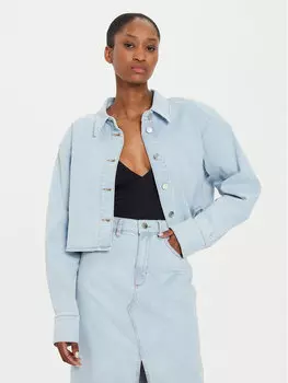 Джинсовая рубашка regular fit Gestuz, синий