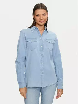Джинсовая рубашка regular fit Guess, синий