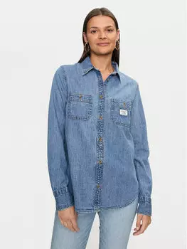 Джинсовая рубашка regular fit Guess, синий