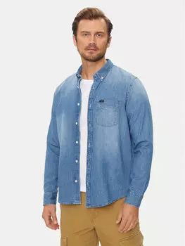 Джинсовая рубашка regular fit Lee, синий
