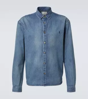 Джинсовая рубашка Saint Laurent, Day Blue