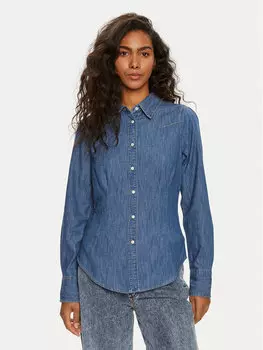 Джинсовая рубашка slim fit Wrangler, синий