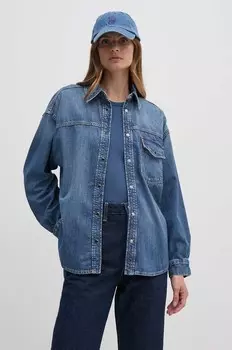 Джинсовая рубашка Tommy Hilfiger, синий