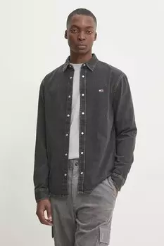 Джинсовая рубашка Tommy Jeans, фиолетовый