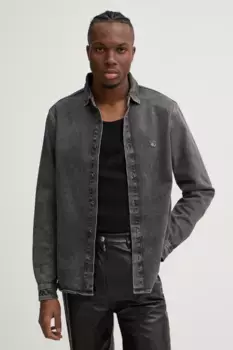 Джинсовая рубашка Tommy Jeans, серый