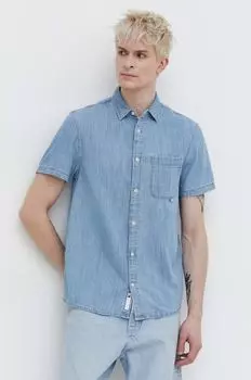 Джинсовая рубашка Tommy Jeans, синий
