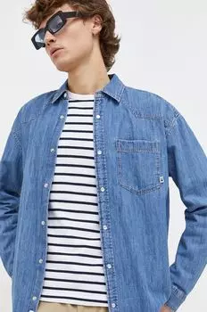 Джинсовая рубашка Tommy Jeans, синий