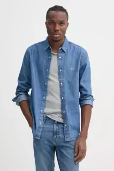 Джинсовая рубашка Tommy Jeans, синий