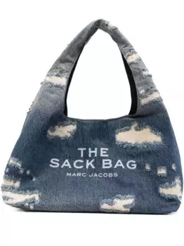 Джинсовая сумка на плечо с эффектом потертости MARC JACOBS, синий