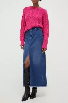 Джинсовая юбка Answear Lab, синий
