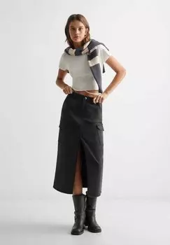 Джинсовая юбка Cargi2 Mango, цвет koksgr