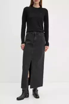 Джинсовая юбка G-Star Raw, черный