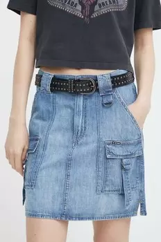 Джинсовая юбка G-Star Raw, синий