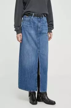 Джинсовая юбка G-Star Raw, синий