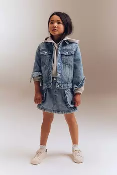 Джинсовая юбка H&M, синий