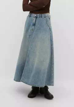 Джинсовая юбка Stradivarius, цвет moon washed