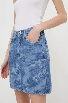 Джинсовая юбка Tommy Jeans, синий