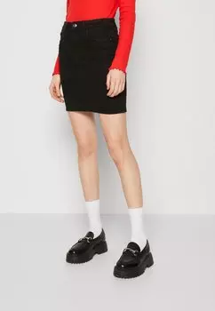 Джинсовая юбка Vero Moda, черный