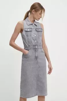 Джинсовое платье Answear Lab, серый