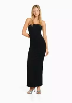 Джинсовое платье Bershka, черный