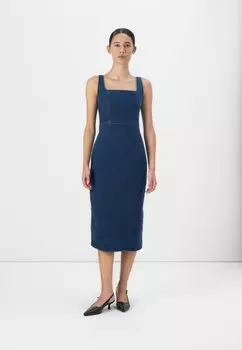 Джинсовое платье BODYCON GAP, цвет Medium Wash