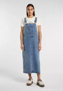 Джинсовое платье Dickies, темно-синий