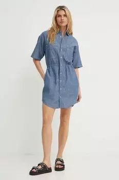 Джинсовое платье G-Star Raw, синий