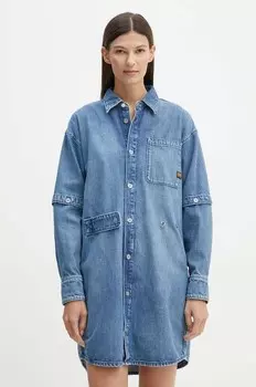 Джинсовое платье G-Star Raw, синий