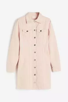 Джинсовое платье H&M Cotton, розовый
