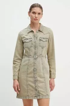 Джинсовое платье Levi's, бежевый