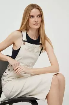 Джинсовое платье Pepe Jeans, бежевый