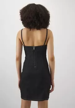 Джинсовое платье SLIP MINI DRESS Calvin Klein, темно-синий