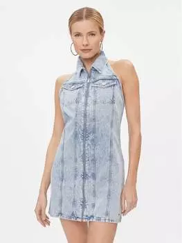 Джинсовое платье стандартного кроя Tommy Jeans, синий