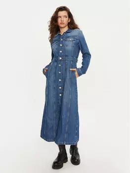 Джинсовое платье стандартного кроя Tommy Jeans, синий