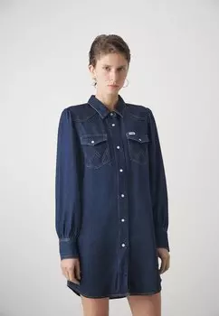 Джинсовое платье Wrangler, темно-синий