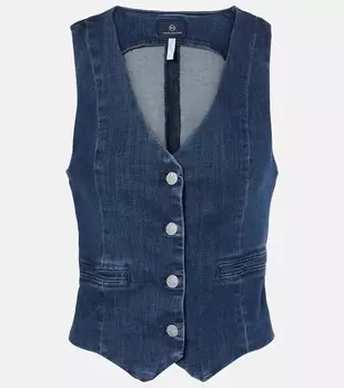 Джинсовой жилет Ag Jeans, синий