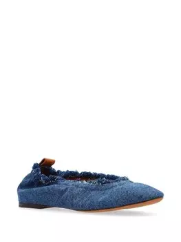 Джинсовые балетки Lanvin, синий